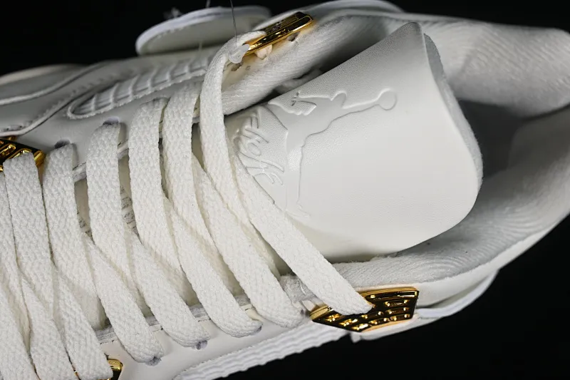 All categories Air Jordan Jordan series basketball shoes Air Jordan 4 Air Jordan 4 Retro "Metallic Gold" AJ4 Joe 4 meters white gold AQ9129-170